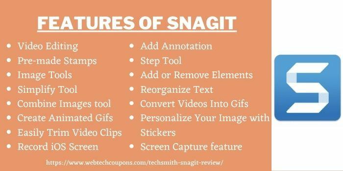 Features of Snagit