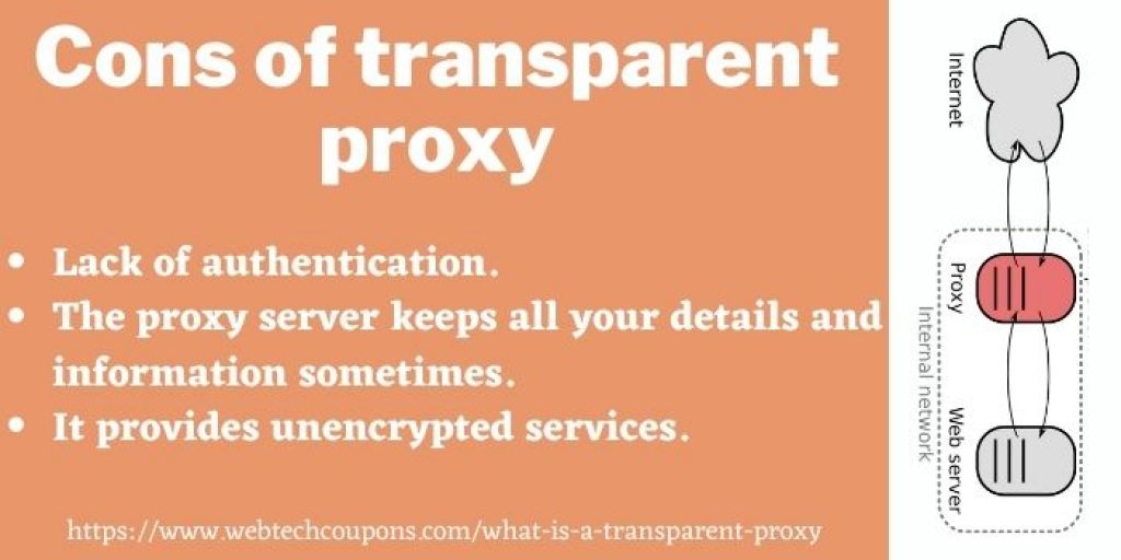 Cons of transparent proxy
