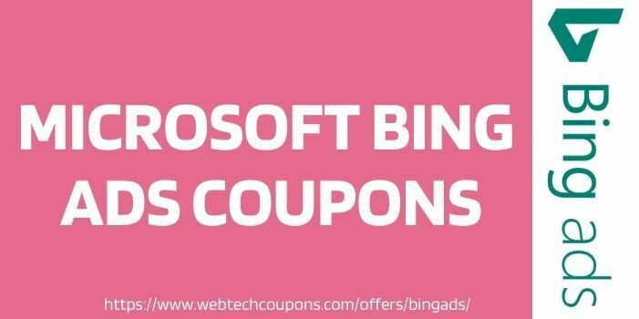 Microsoft Bing Ads Coupons www.webtechcoupons.com