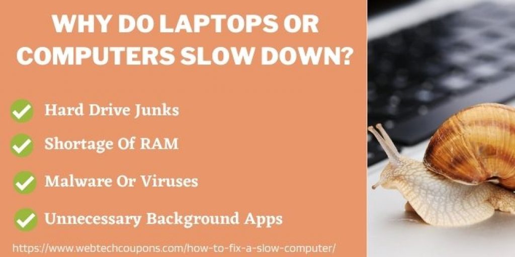 Top Reasons that slow down computer