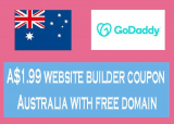 A$1.99 website builder coupon Australia with free domain