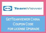 Teamviewer China Coupon Code for license Upgrade & Buy new