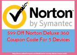 $99 Off Norton Deluxe 360 Coupon Code For 5 Devices